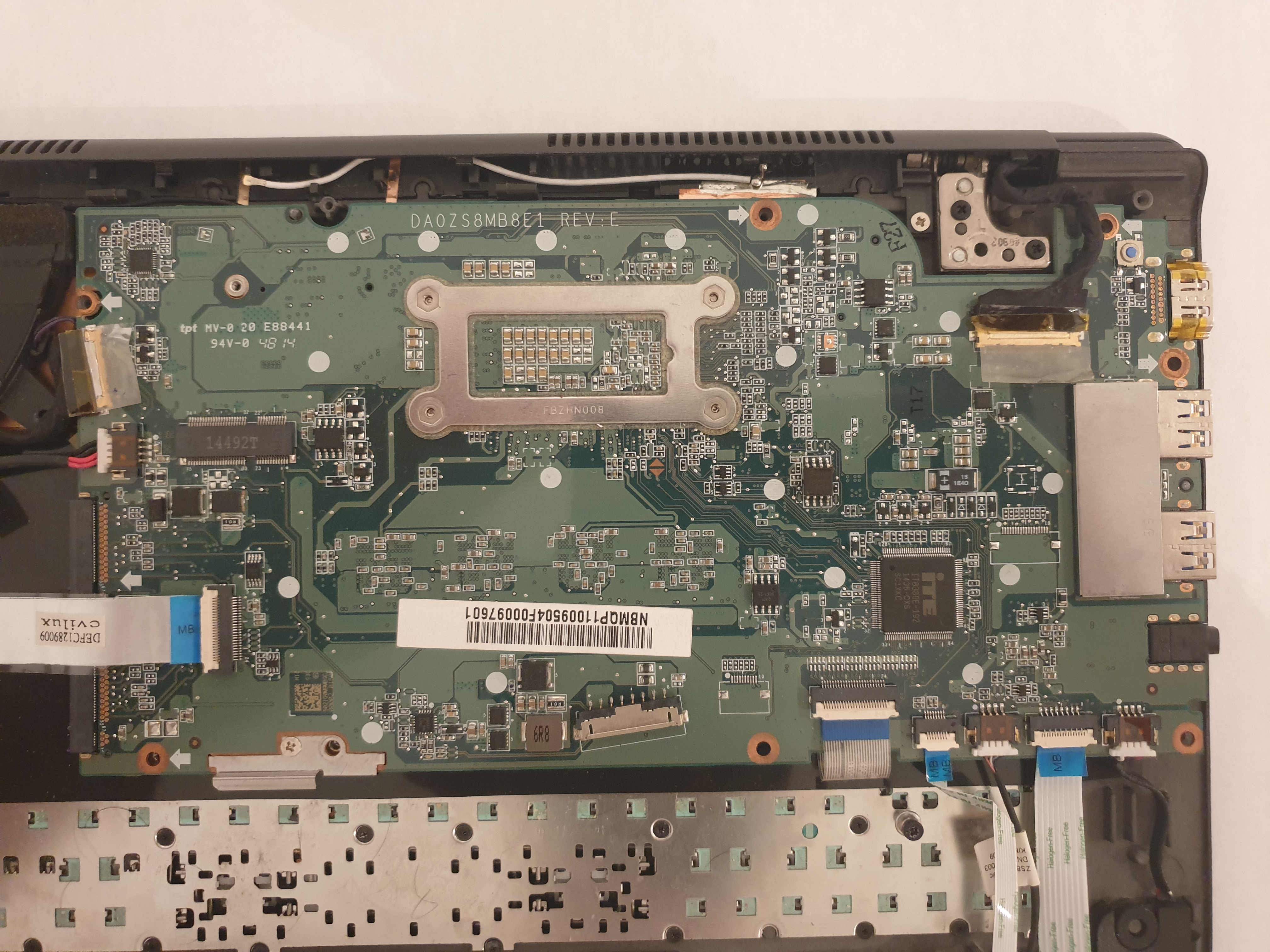 Acer Aspire R13 Motherboard DA0ZS8MB8EI REV E